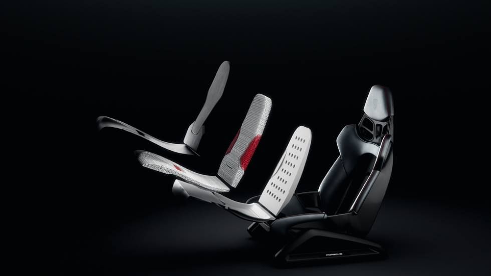 Porsche ya emplea la impresión 3D para sus asientos deportivos de tipo baquet