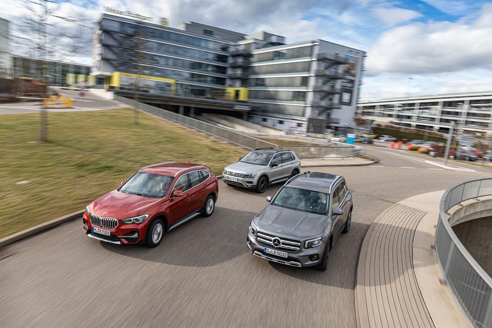 Mercedes GLB 220d 4Matic frente a BMW X1 20d xDrive y VW Tiguan 2.0 TDi 4Motion, ¿hay un nuevo líder en la manada?