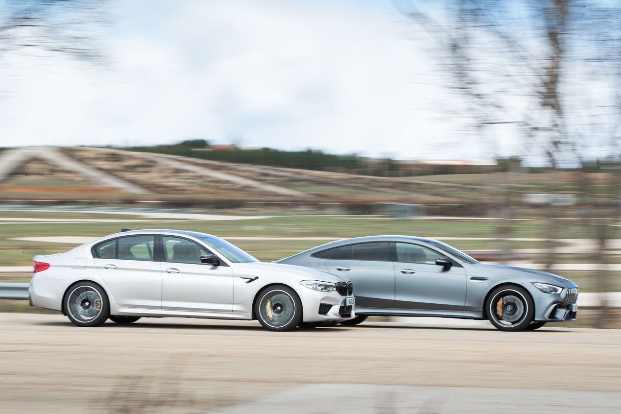 BMW M5 Competition vs Mercedes AMG GT 63s