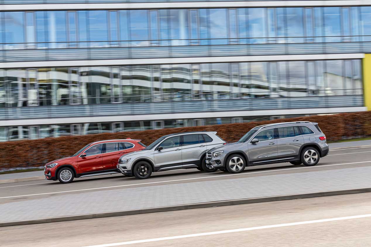BMW X1 20d XDrive, Mercedes GLB 20d 4Matic y VW Tiguan 2.0 TDi 4Motion, ¿qué SUV es la nueva referencia?