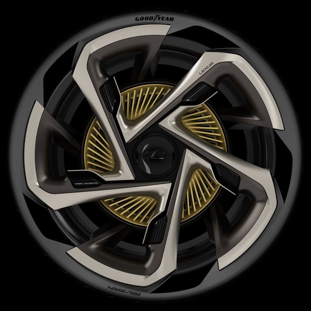 El neumático que llevarán los eléctricos del futuro, según Goodyear y Lexus