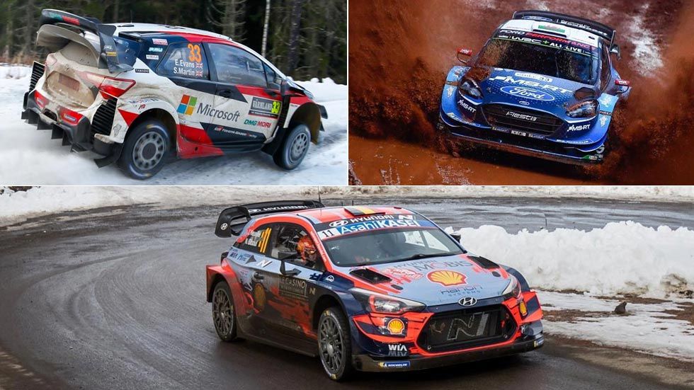 Coches del Mundial de Rallyes 2020: Hyundai, Toyota y Ford, en el WRC