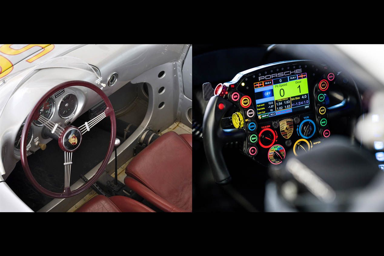 La evolución de los volantes de Porsche en competición 