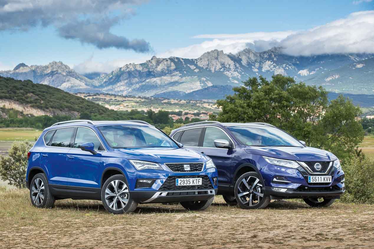 Nissan Qashqai y Seat Ateca, así son las gamas de los SUV líderes