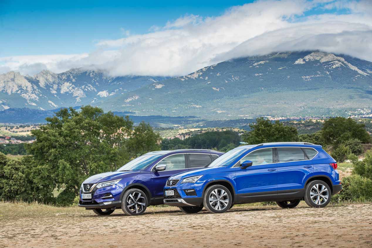 Nissan Qashqai y Seat Ateca, así son las gamas de los SUV líderes