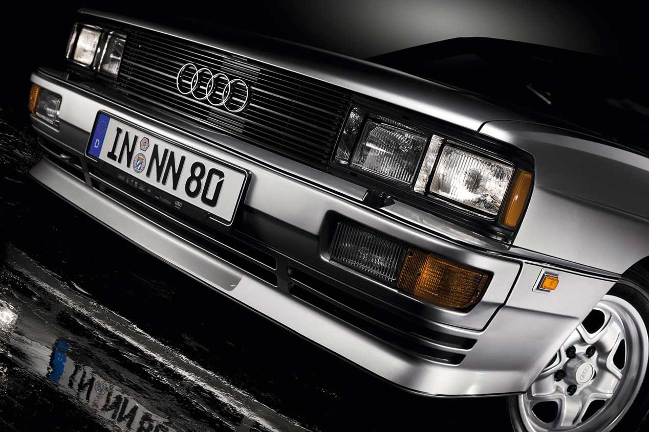 El primer Audi quattro se presentó en el Salón del Automóvil de Ginebra de 1980