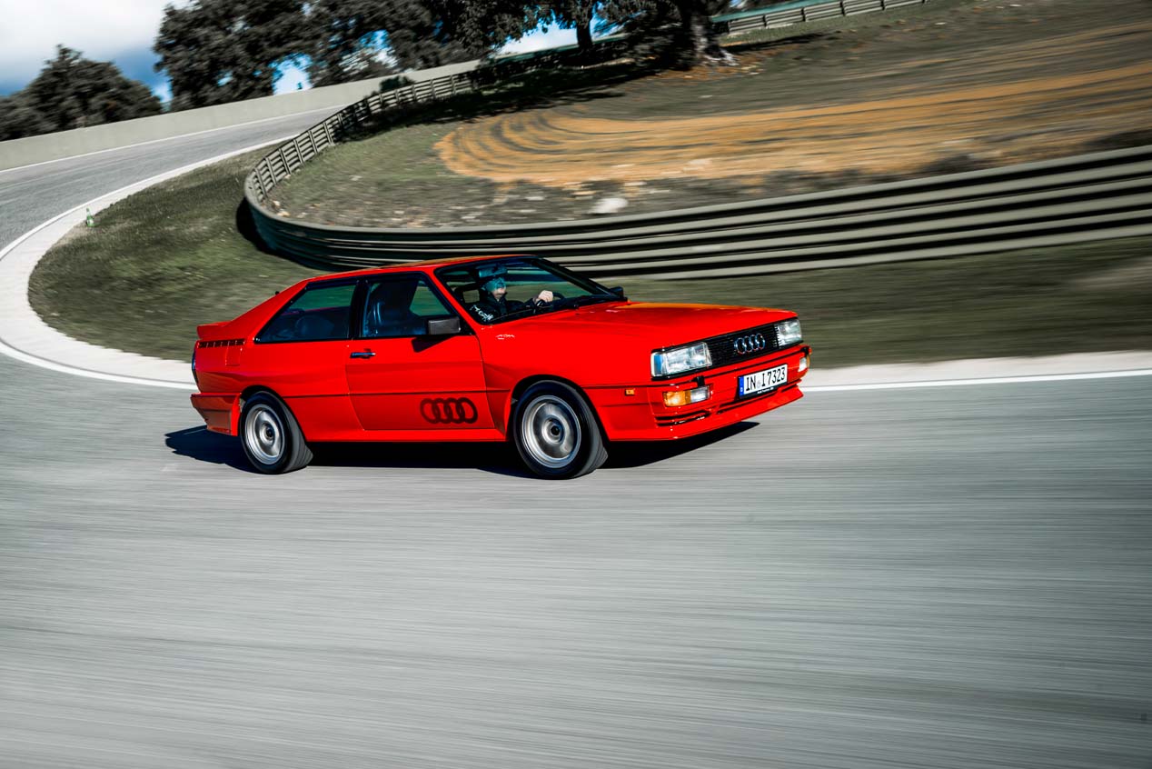 El primer Audi quattro se presentó en el Salón del Automóvil de Ginebra de 1980