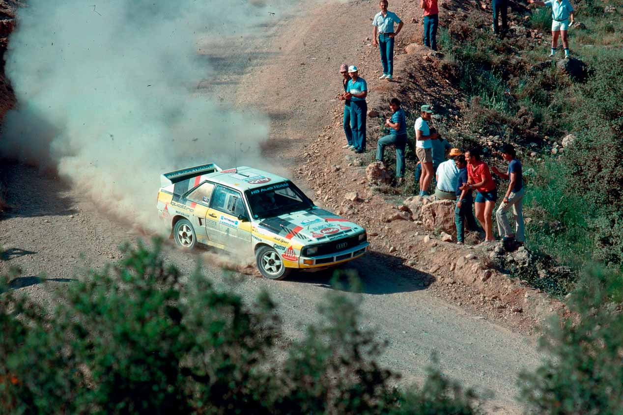 El primer Audi quattro se presentó en el Salón del Automóvil de Ginebra de 1980