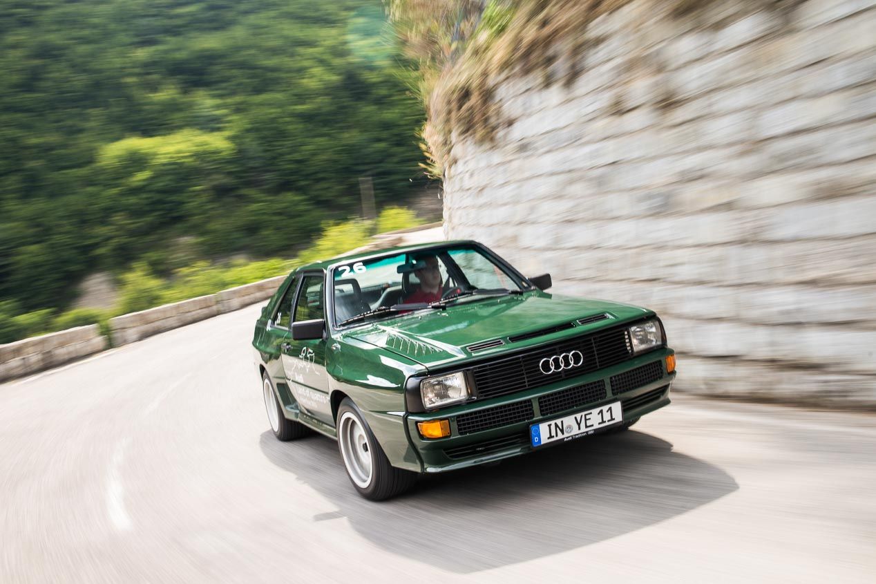 El primer Audi quattro se presentó en el Salón del Automóvil de Ginebra de 1980