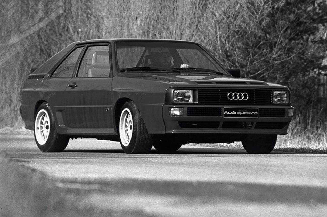 El primer Audi quattro se presentó en el Salón del Automóvil de Ginebra de 1980