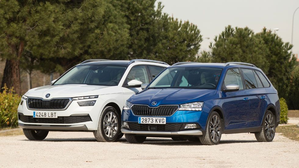 Skoda Kamiq frente a Fabia Scout: carrocerías distintas, mismo espíritu. | Fotos: M.Helsing