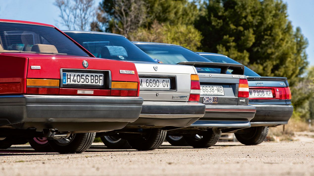 Alfa, Audi, Lancia y Saab, la batalla más reñida de berlinas de los 80