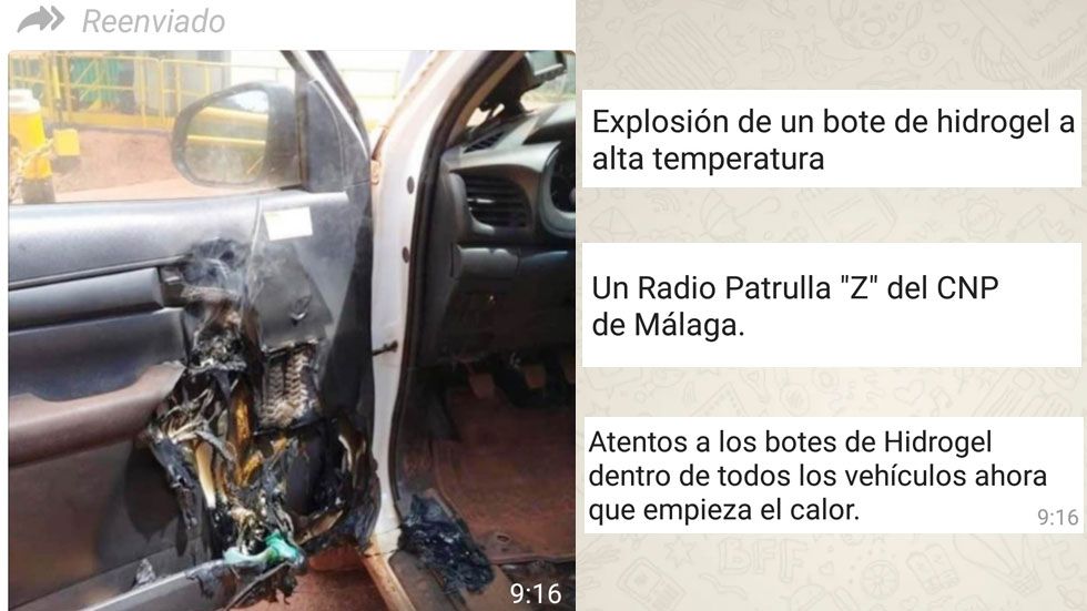 ¿Es verdad que los botes de hidrogel pueden explotar si los dejamos en el coche?