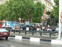 Los tractores se manifiestan por las ciudades españolas