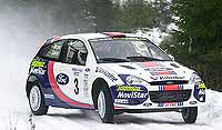 Carlos Sainz, primer líder en Suecia Carlos Sainz, primer líder en Suecia