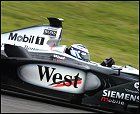 Coulthard consigue de nuevo el mejor tiempo en Cataluña