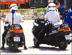 Las motos de la Policía Nacional se estropean por falta de uso