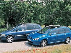 Opel Zafira 2.2 DTI 16v / Peugeot 307 2.0 HDI SW