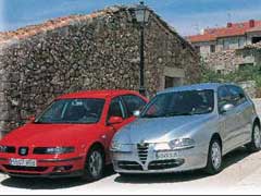 Alfa 147 JTD Distinctive / Seat León 1.9 TDi Sport Alfa 147 JTD Distinctive / Seat León 1.9 TDi Sport