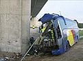 Un despiste, posible causa del accidente de autobús de Zaragoza