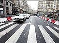 La Gran Vía madrileña, sin coches La Gran Vía madrileña, sin coches