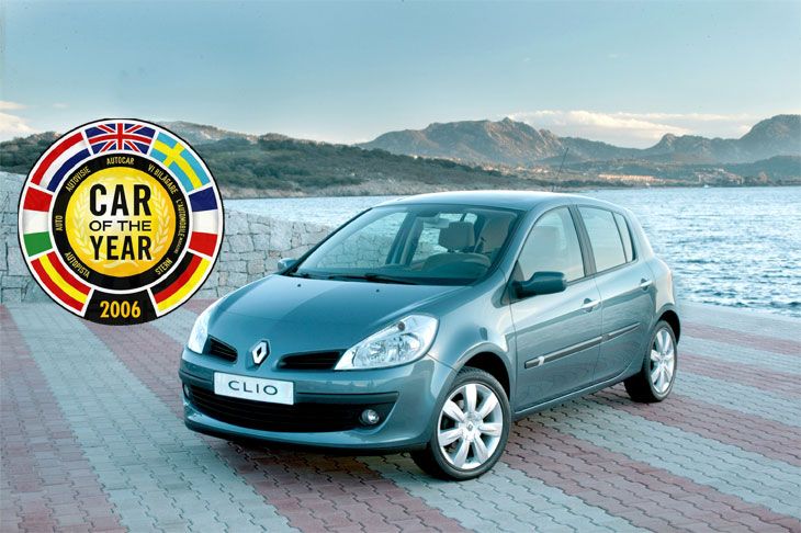 controlador presidente alquitrán Renault Clio, Coche del Año en Europa 2006