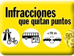Infracciones que quitan 6 puntos