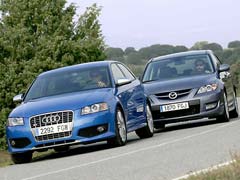 Audi S3 frente a Mazda3 MPS Audi S3 frente a Mazda3 MPS