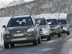 Cuatro en la carretera: Captiva, RAV4, CR-V y Santa Fe