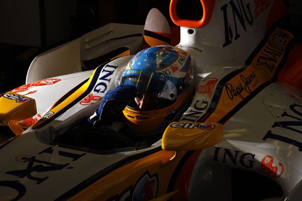 Alonso en pista Alonso en pista