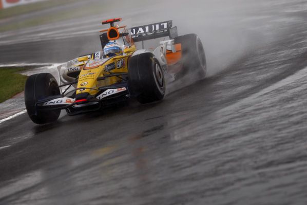 Lluvia torrencial en Monza
