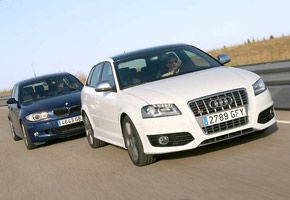 Audi S3 TFSI quattro Sportback frente a BMW 130i