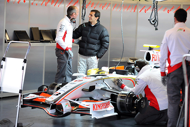 Pedro de la Rosa rueda con Force India