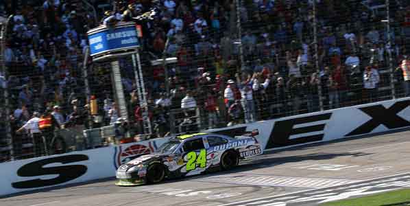 Gordon en el Victory Lane