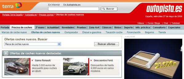 Internet, el modo de buscar coche Internet, el modo de buscar coche