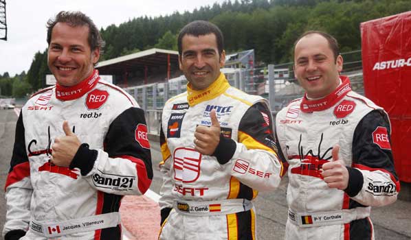 Seat junta a Villeneuve y Gené para correr en Spa Seat junta a Villeneuve y Gené para correr en Spa