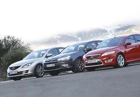 Citroën C5 vs. Ford Mondeo y Mazda6 