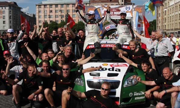 Doblete de Skoda en el Rallye de Rusia Doblete de Skoda en el Rallye de Rusia