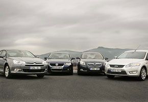 Citroën C5, Ford Mondeo, Opel Insignia y VW Passat 