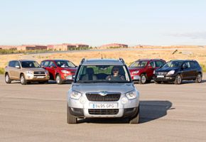 Skoda Yeti vs Nissan Qashqai, Toyota Rav-4, Ford Kuga y VW Tiguan