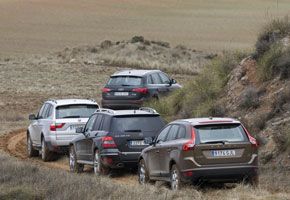 Audi Q5 vs Mercedes GLK, BMW X3 y Volvo XC60