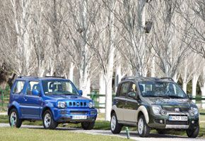 Fiat Panda 4x4 vs  Suzuki Jimny  