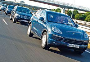 BMW X5 vs Mercedes ML, Porsche Cayenne Diesel y Volkswagen Touareg 