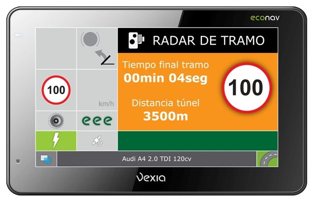 GPS Vexia para los "radares de tramo"