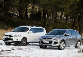 Mazda CX7 2.2 CRTD vs Mitsubishi Outlander 220 DiD 