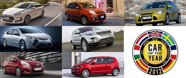 Los siete finalistas del Car Of The Year 2012 Los siete finalistas del Car Of The Year 2012