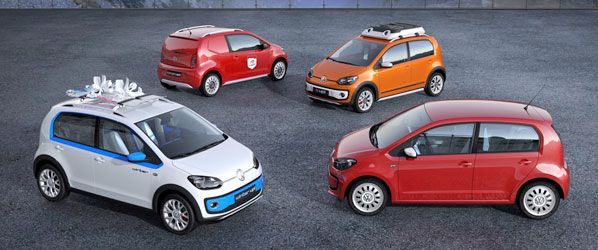 Volkswagen up!, cuatro prototipos para el Salón de Ginebra