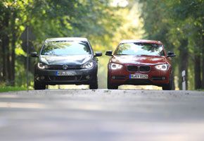 BMW 118 Línea Sport vs VW Golf 1.4 TSi Sport  