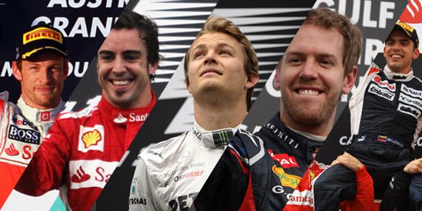 Todas las carreras de la temporada de F1