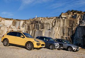 BMW X5 xDrive30d vs Mercedes ML 350 CDI y Porsche Cayenne Diesel 